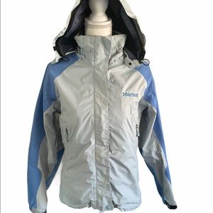 Marmot hooded rain/wind resistant jacket coat